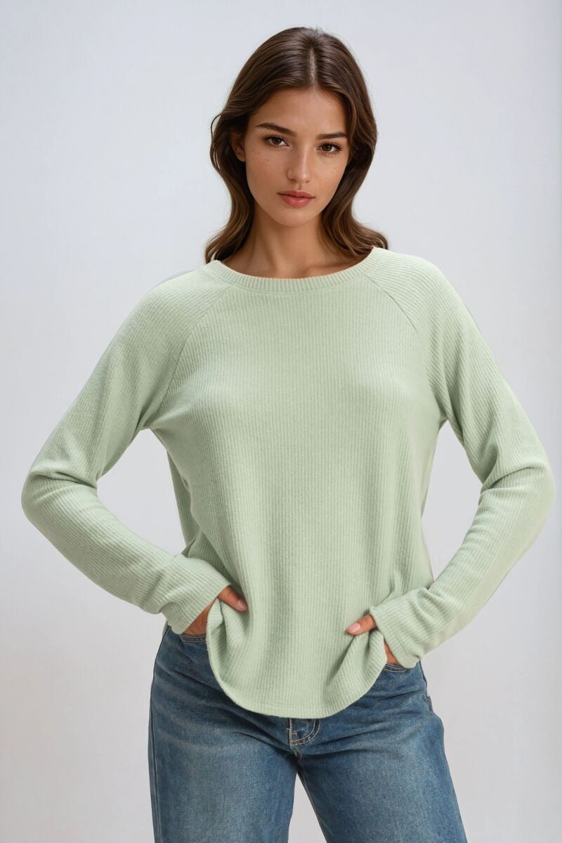 Waffle Knit Long-Sleeve Top | Forever 21 Womens