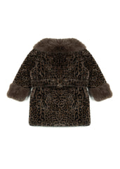 Leopard Print Tie-Waist Faux Fur Jacket | Forever 21 Womens