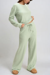 Waffle Knit Wide-Leg Pants | Forever 21 Womens
