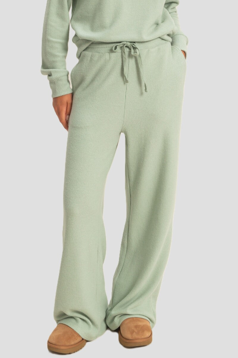 Waffle Knit Wide-Leg Pants | Forever 21 Womens