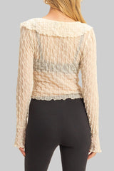 Textured Ruffled Lace Top | Forever 21 Womens