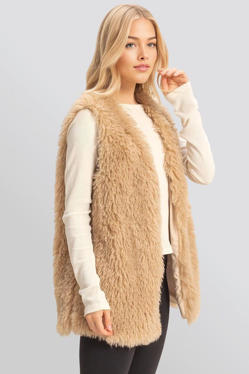 Fuzzy Longline Vest | Forever 21 Womens