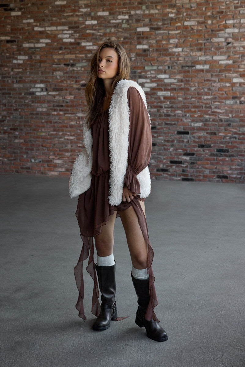 Fuzzy Longline Vest | Forever 21 Womens