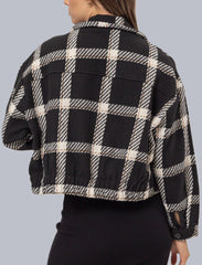 Plaid Double-Breasted Cropped Jacket | Forever 21 Womens