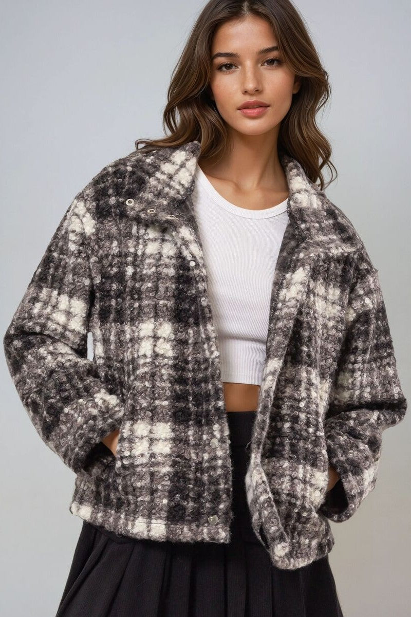 Plaid Boucle Jacket | Forever 21 Womens
