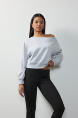 Off-The-Shoulder Cropped Fleece Pullover | Forever 21 Womens