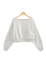 Off-The-Shoulder Cropped Fleece Pullover | Forever 21 Womens