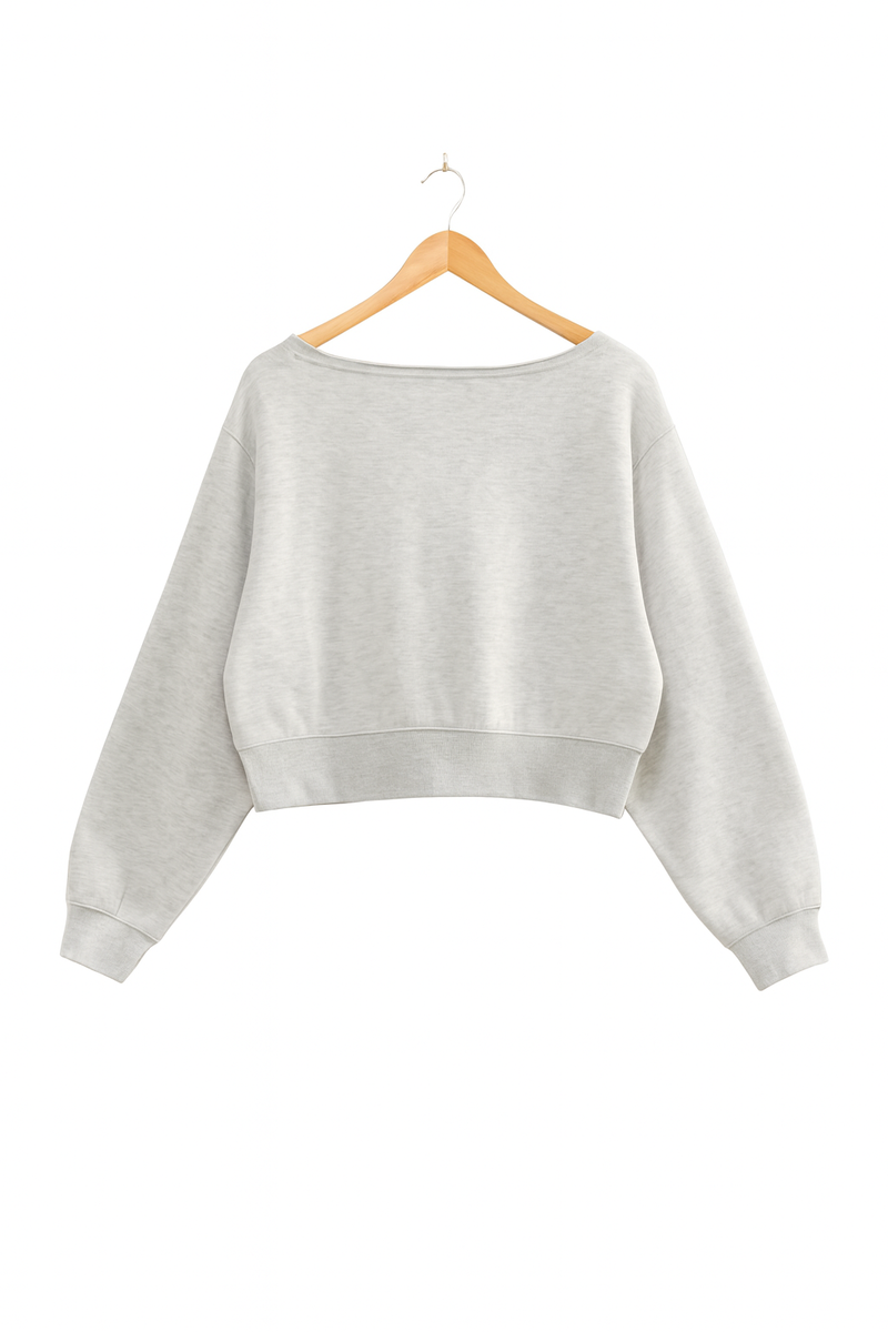 Off-The-Shoulder Cropped Fleece Pullover | Forever 21 Womens