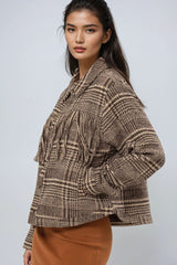 Glen Plaid Fringe-Trim Jacket | Forever 21 Womens
