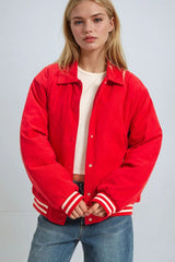 Corduroy Varsity Jacket | Forever 21 Womens