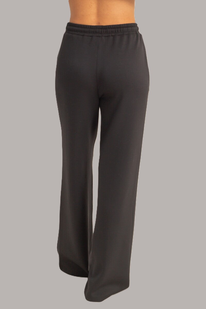 Straight-Leg Scuba Pintucked Sweatpants | Forever 21 Womens
