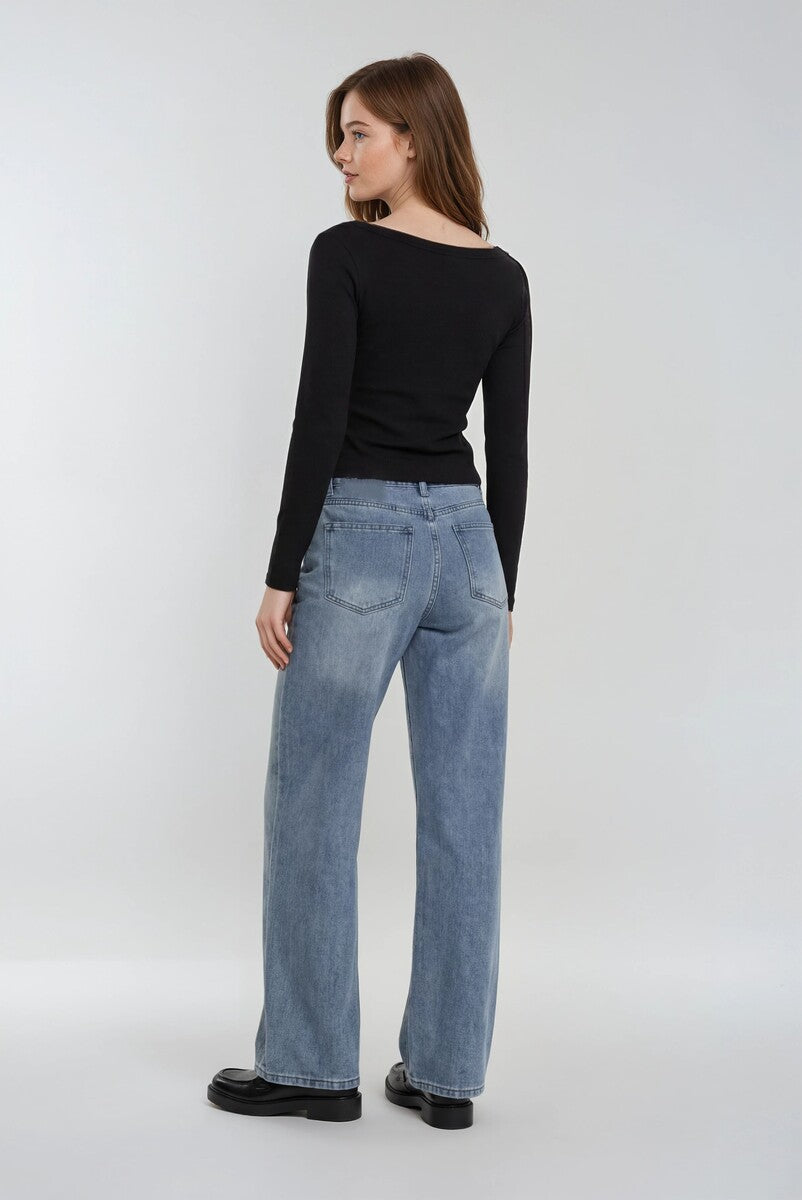 Wide-Leg Rhinestone Jeans | Forever 21 Womens