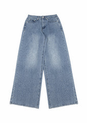Wide-Leg Rhinestone Jeans | Forever 21 Womens