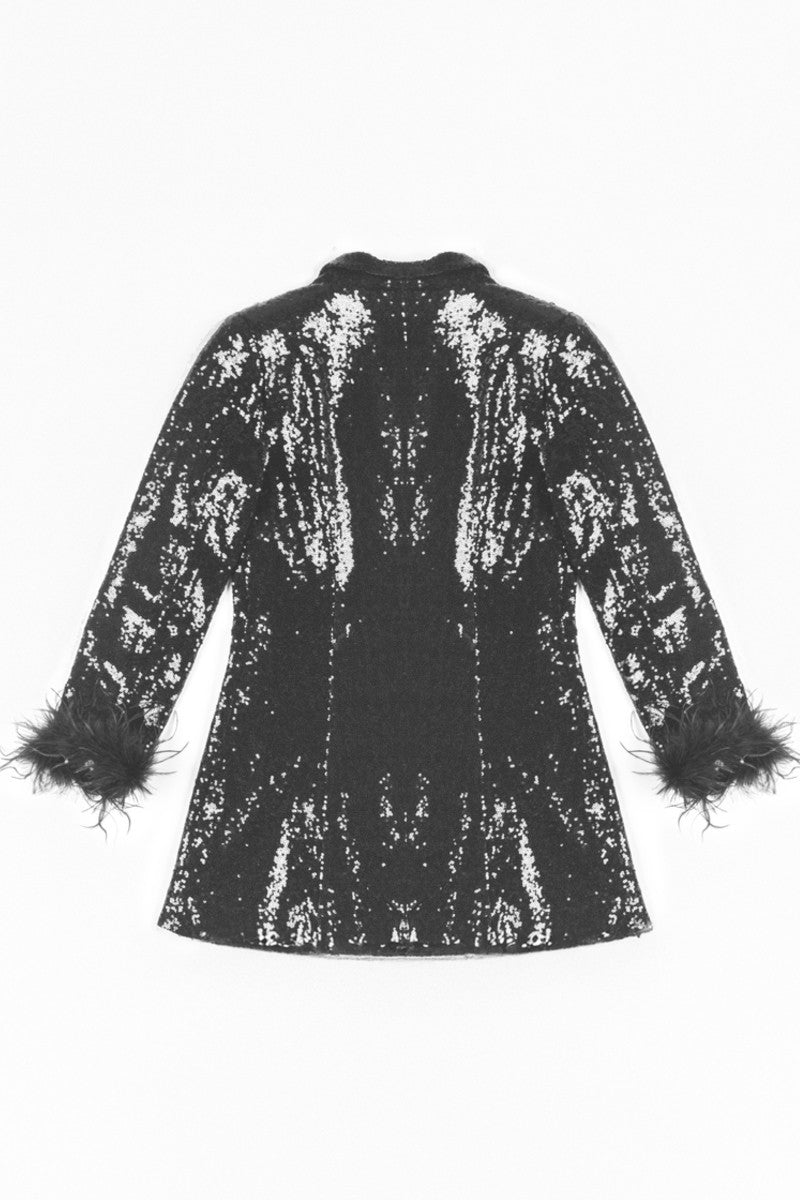 Sequin Feather-Trim Blazer | Forever 21 Womens