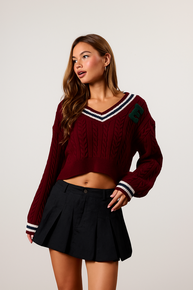 Cropped Varsity Sweater | Forever 21 Womens