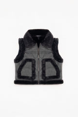 Faux Leather & Shearling Vest | Forever 21 Womens
