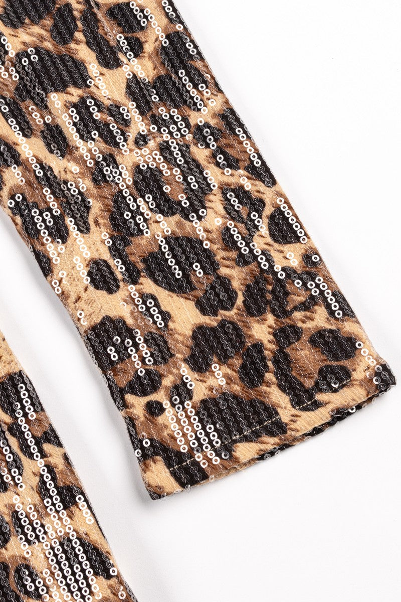 Sequin One-Shoulder Leopard Mini Dress | Forever 21 Womens