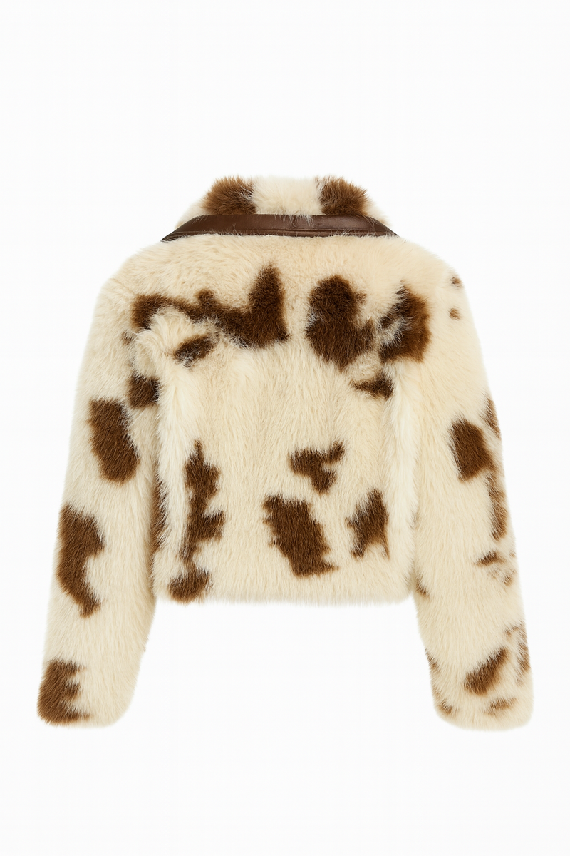 Faux Fur Cow Print Jacket | Forever 21 Womens
