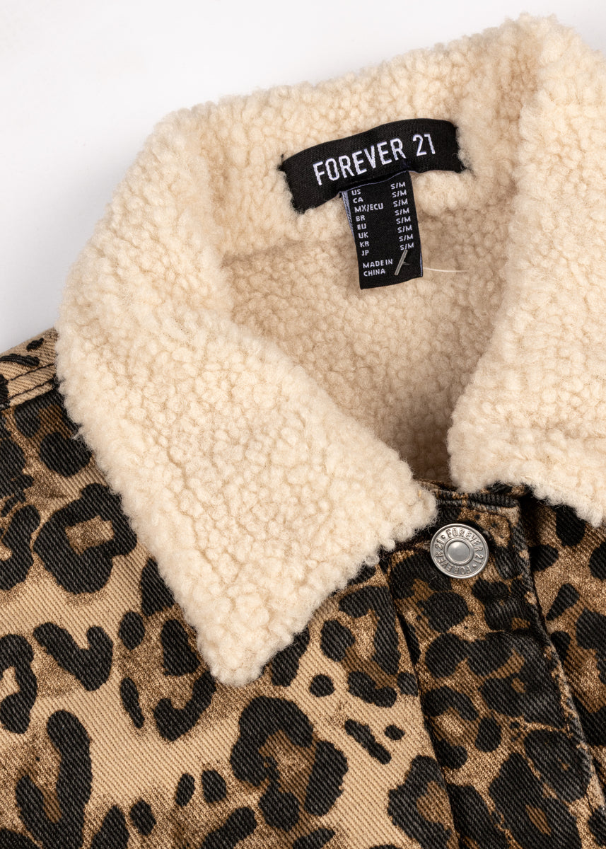 Leopard Print Faux Shearling Shacket | Forever 21 Womens