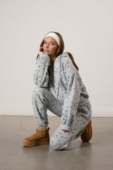 Star Print Zip-Front Hoodie | Forever 21 Womens