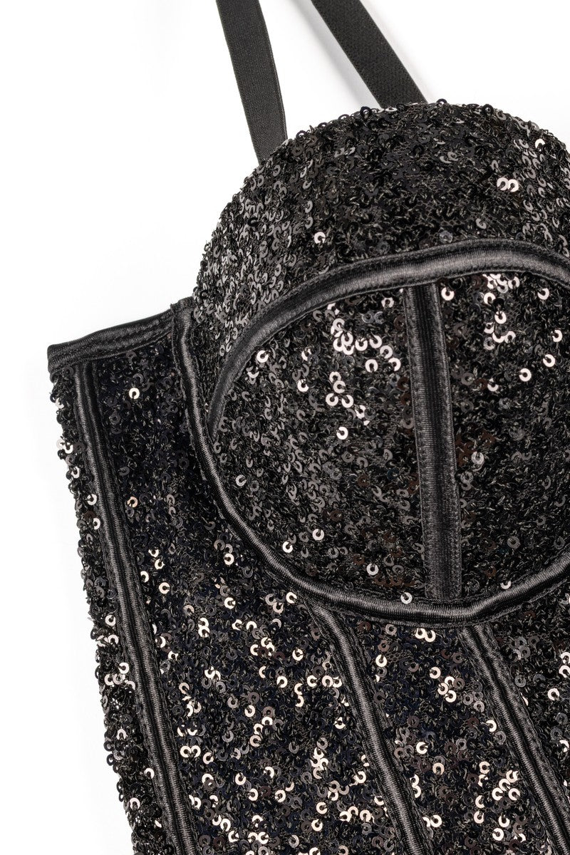 Sequin Bustier Sleeveless Top | Forever 21 Womens