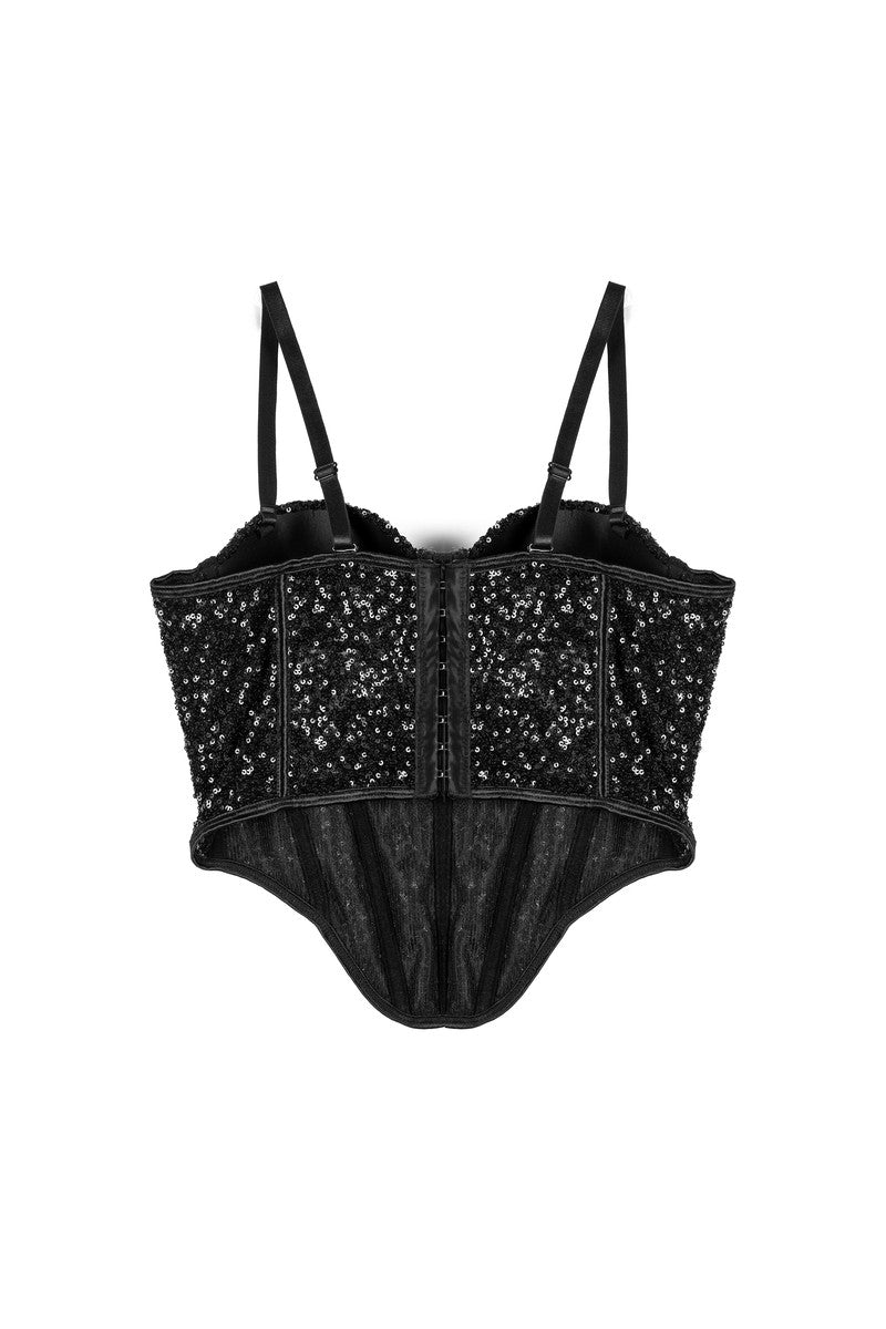 Sequin Bustier Sleeveless Top | Forever 21 Womens