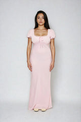 Puff-Sleeve Satin Maxi Dress | Forever 21 Womens