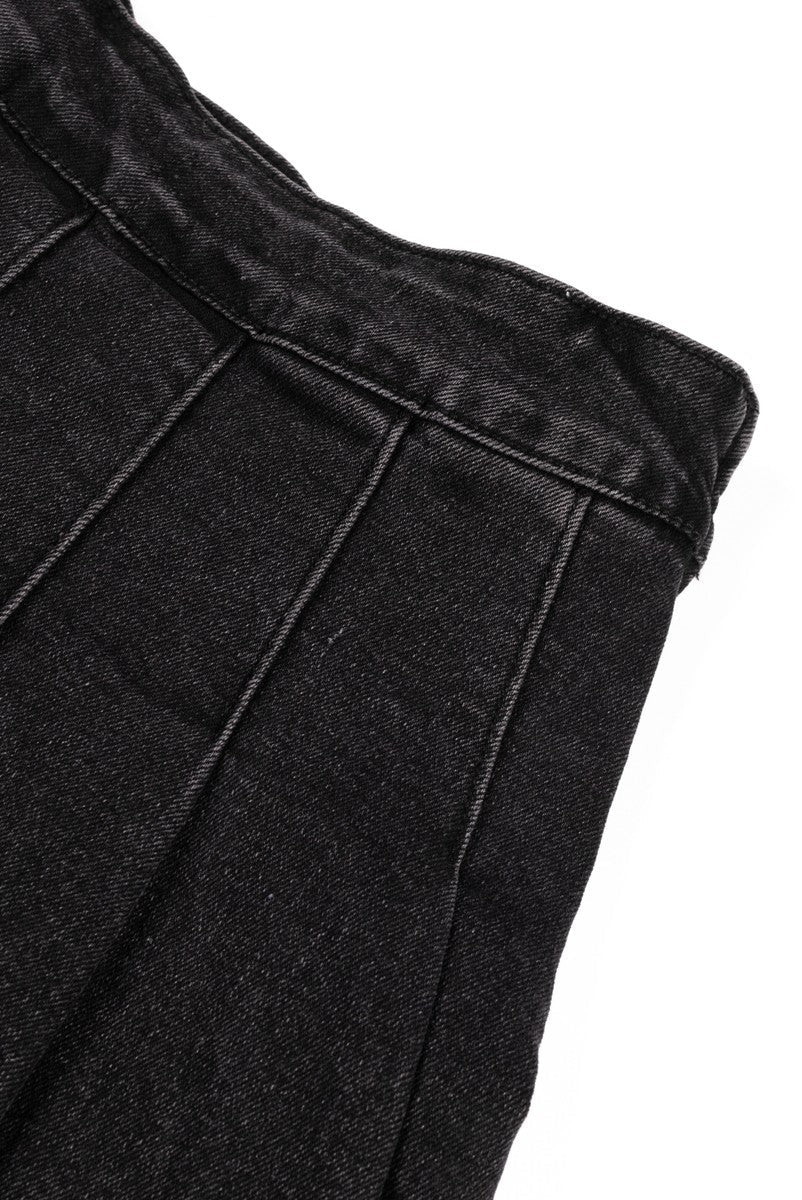 Pleated Denim Mini Skirt | Forever 21 Womens