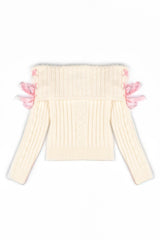 Off-The-Shoulder Ribbon Sweater | Forever 21 Womens