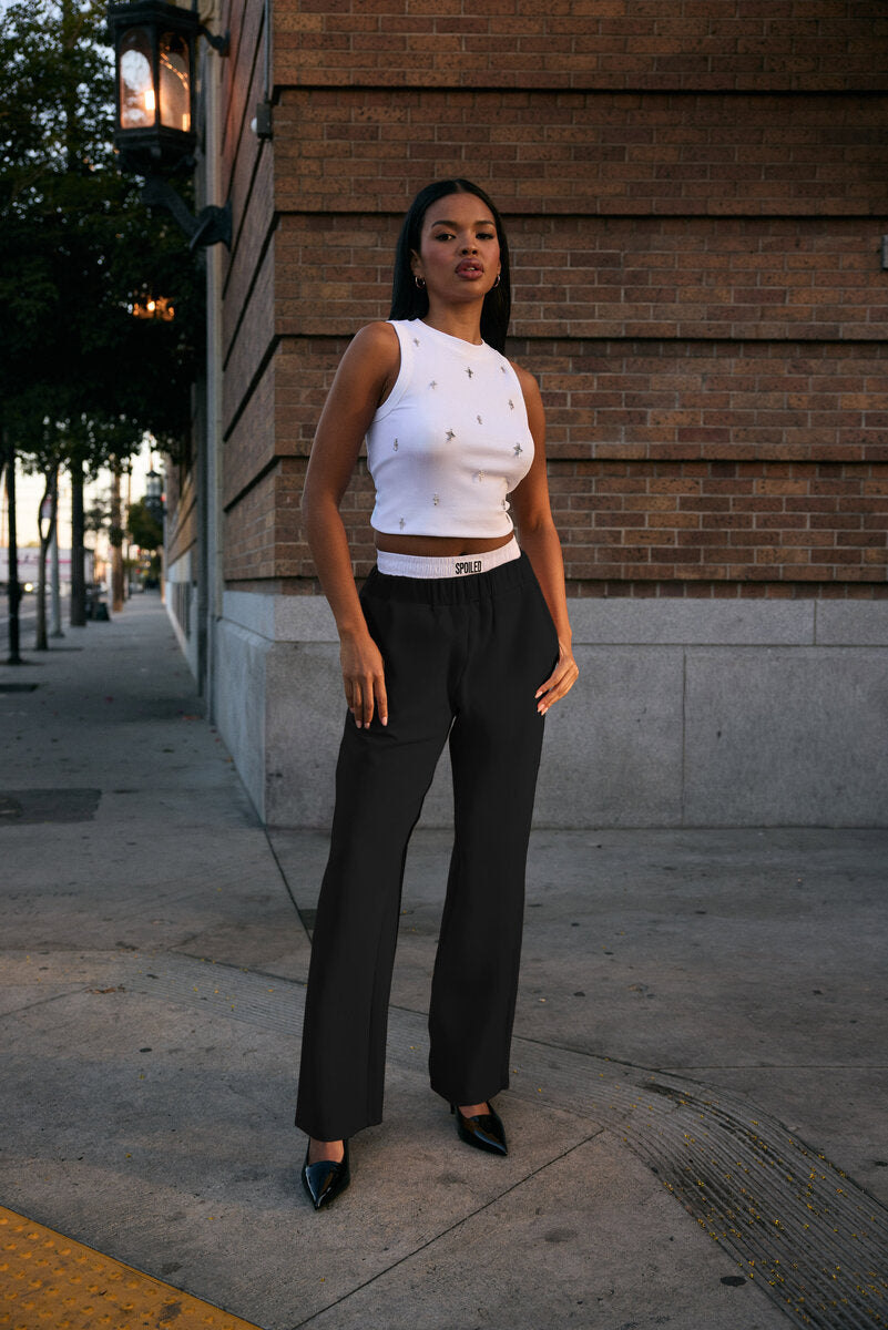 Ponte-Knit Straight-Leg Pants | Forever 21 Womens
