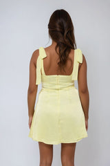 Satin Bow-Strap Corset Mini Dress | Forever 21 Womens