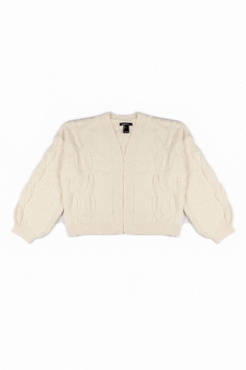 Fuzzy Open-Front Cardigan Sweater | Forever 21 Womens