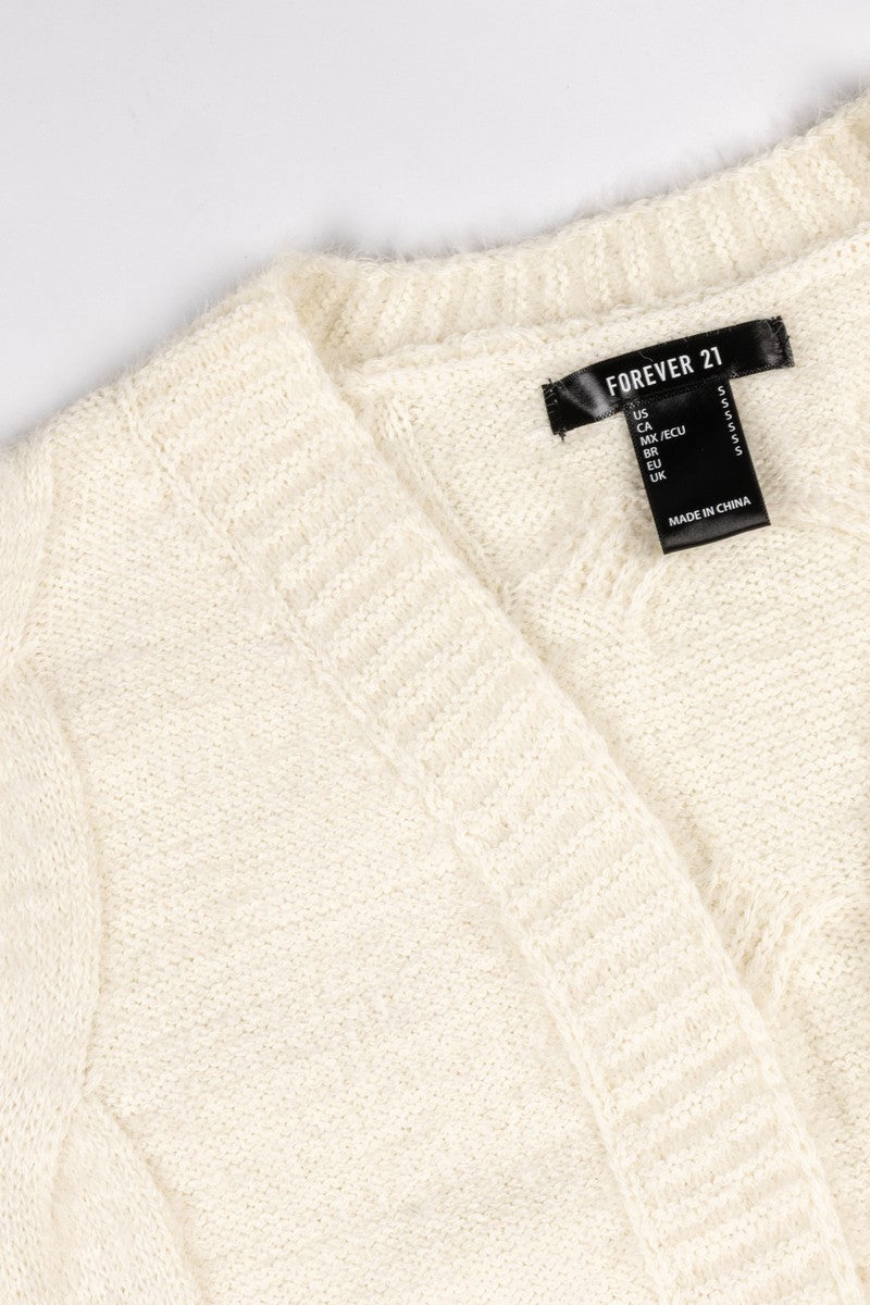 Fuzzy Open-Front Cardigan Sweater | Forever 21 Womens