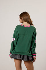 Brooklyn Long Sleeve Graphic Jersey | Forever 21 Womens