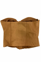 Faux Suede Strapless Bustier Top | Forever 21 Womens