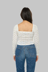 Floral Pointelle Long-Sleeve Top | Forever 21 Womens
