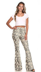 Snake Print Flare Pants | Forever 21 Womens