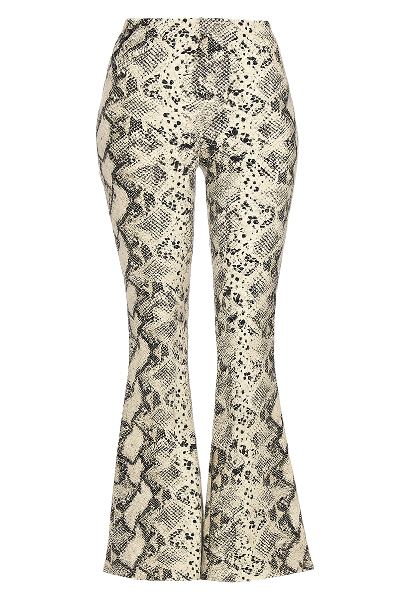 Snake Print Flare Pants | Forever 21 Womens