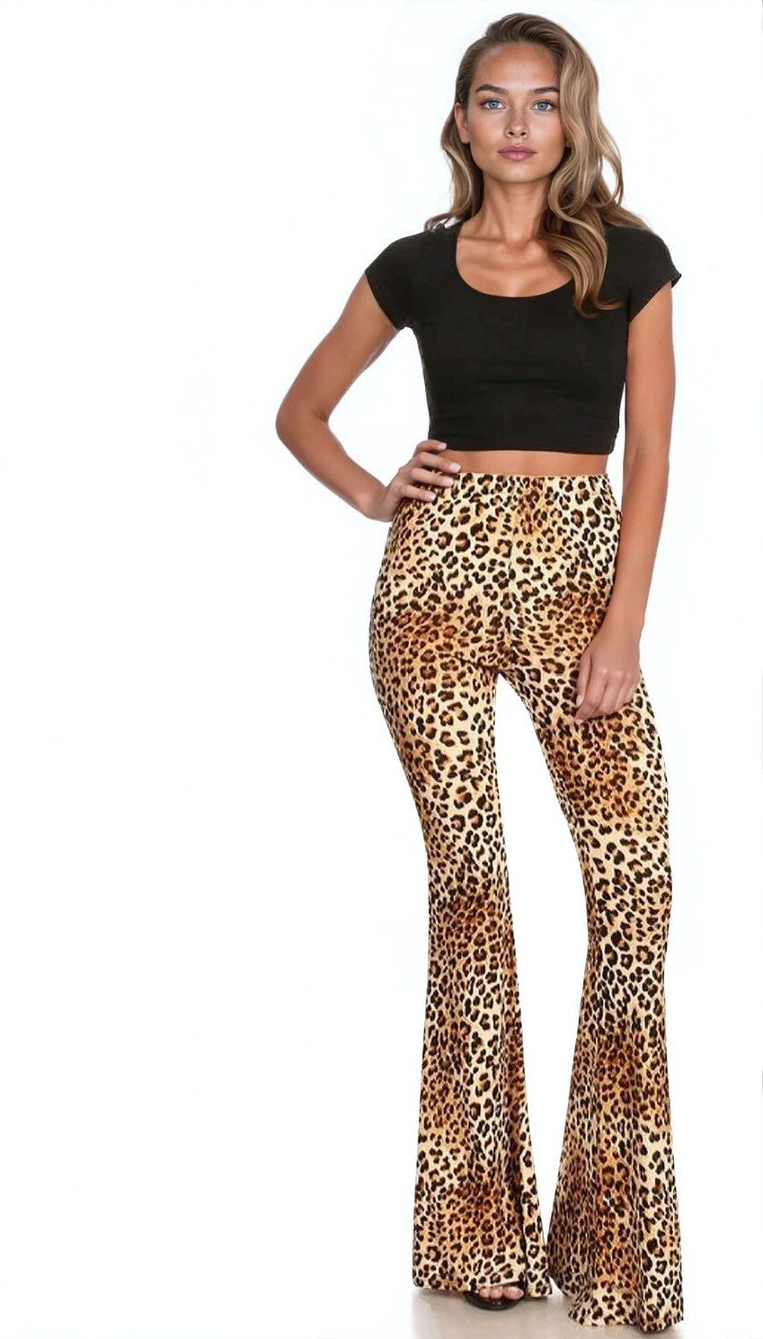 Leopard Print Flare Pants | Forever 21 Womens