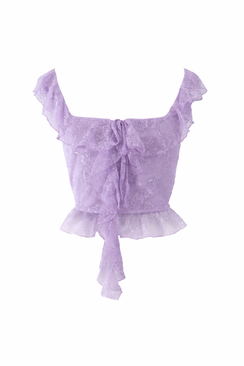 Ruffle Lace Cropped Top | Forever 21 Womens