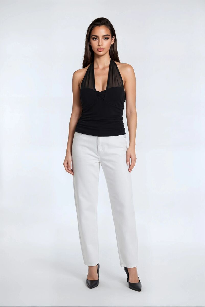 Mesh Sweetheart Cropped Halter Top | Forever 21 Womens