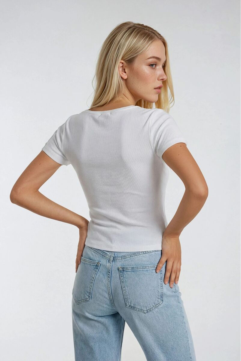Ribbed Lace-Trim Bow Top | Forever 21 Womens