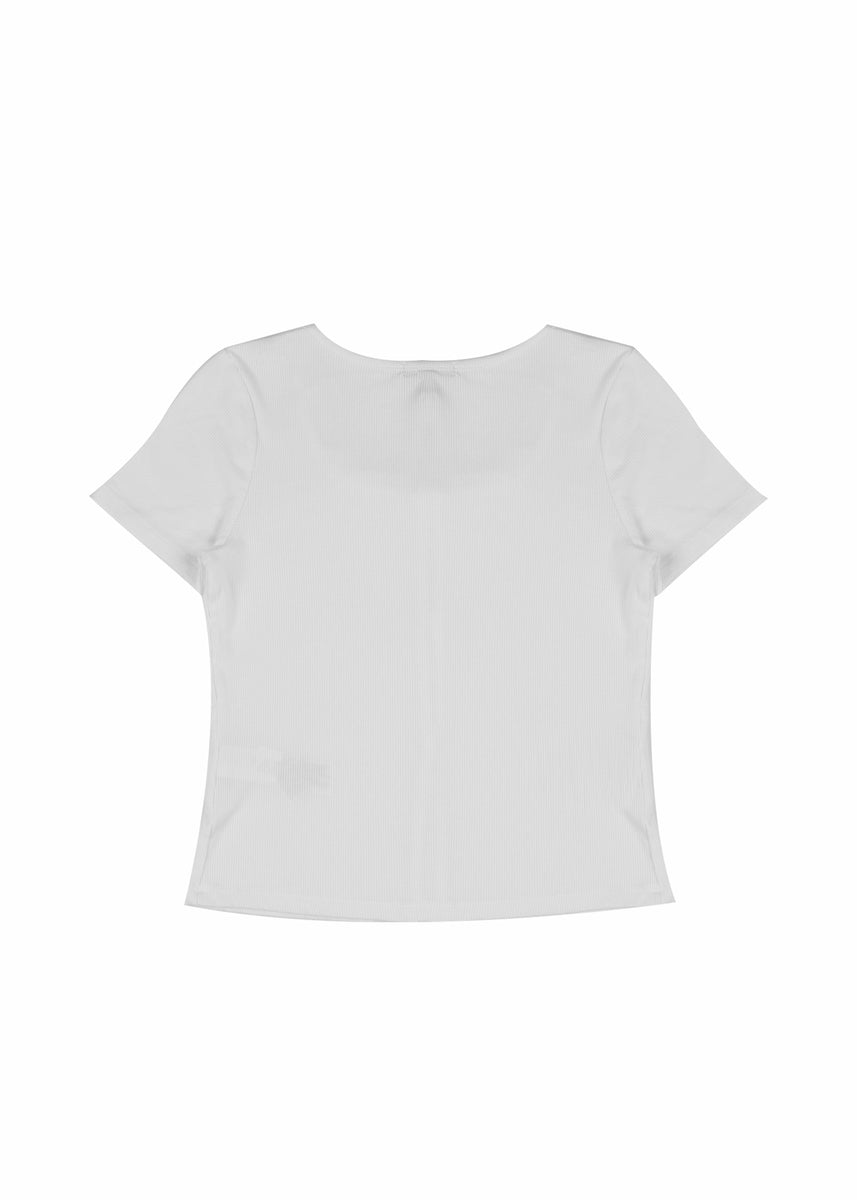 Ribbed Lace-Trim Bow Top | Forever 21 Womens