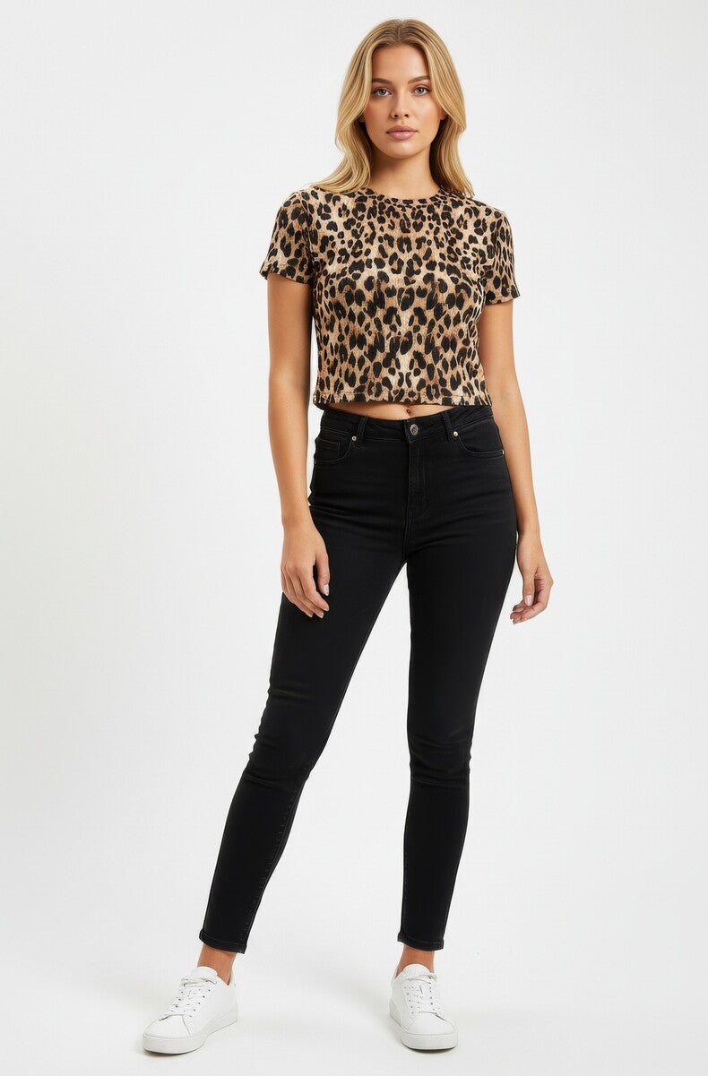 Leopard Print Baby Tee | Forever 21 Womens