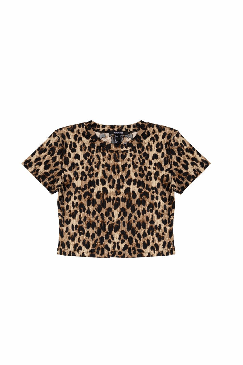 Leopard Print Baby Tee | Forever 21 Womens
