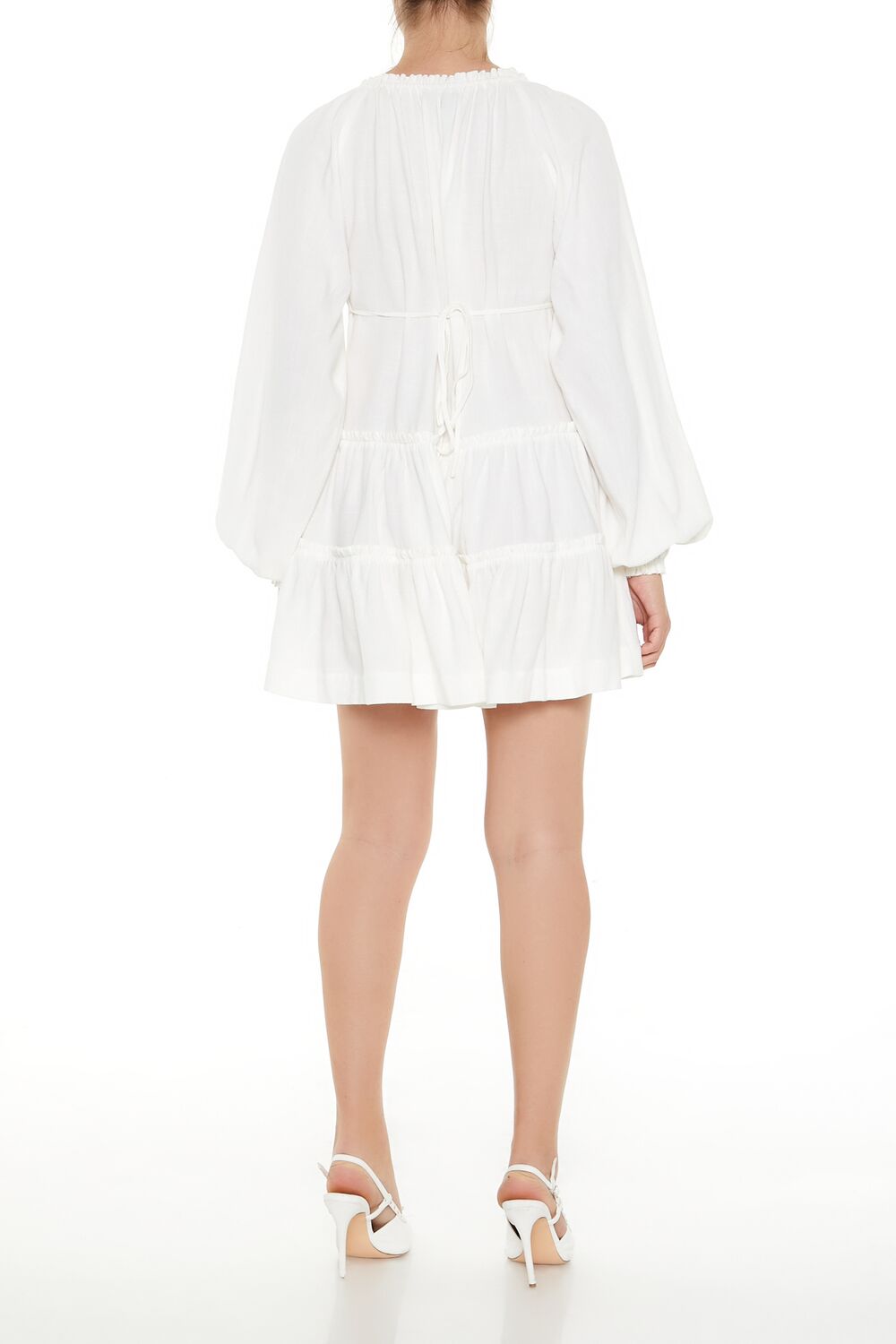 Peasant-Sleeve Mini Dress | Forever 21 Womens
