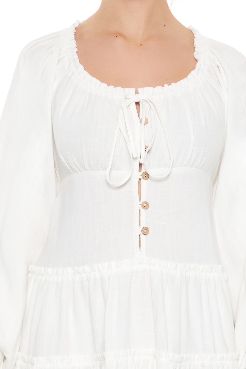 Peasant-Sleeve Mini Dress | Forever 21 Womens