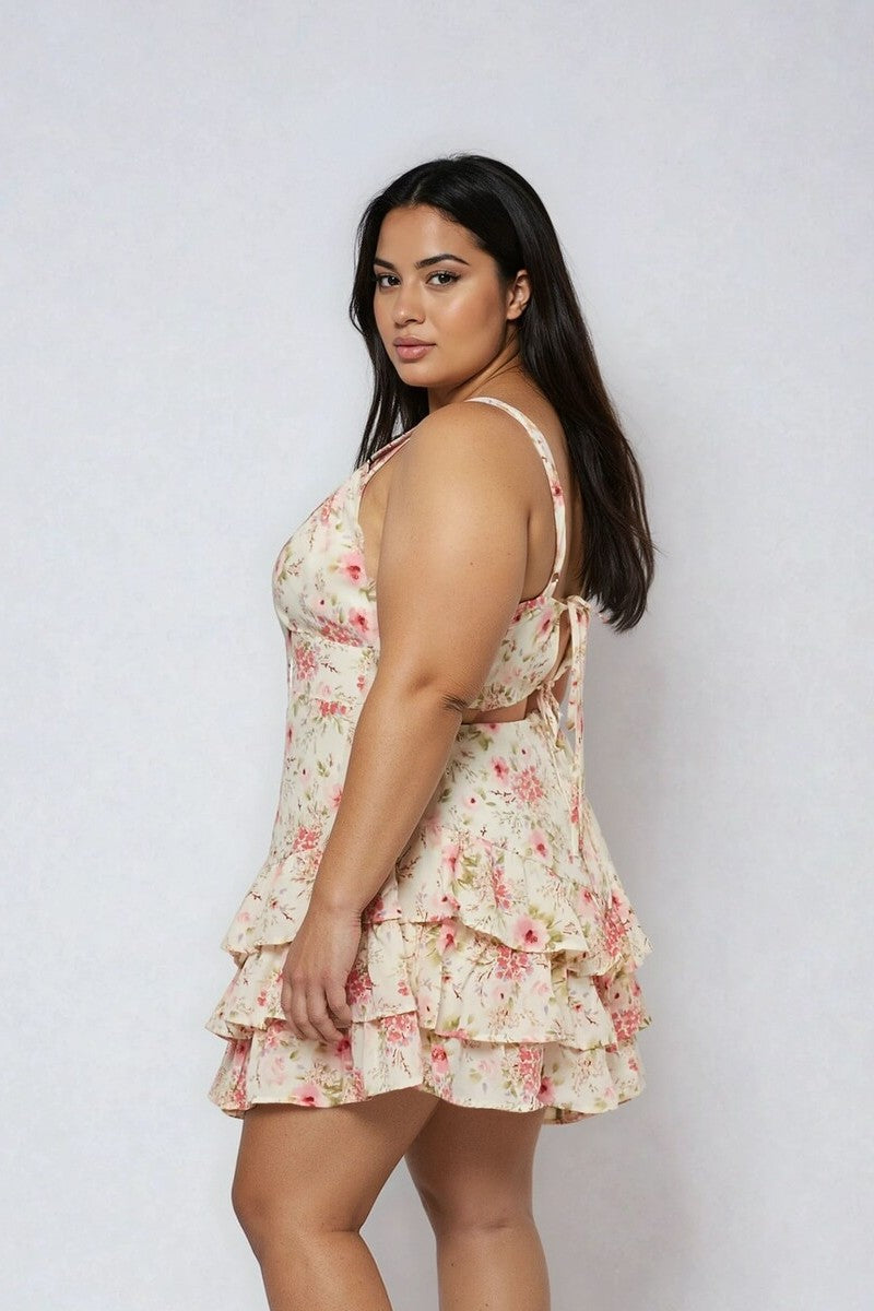 Plus Size Floral Ruffled Mini Dress | Forever 21 Womens