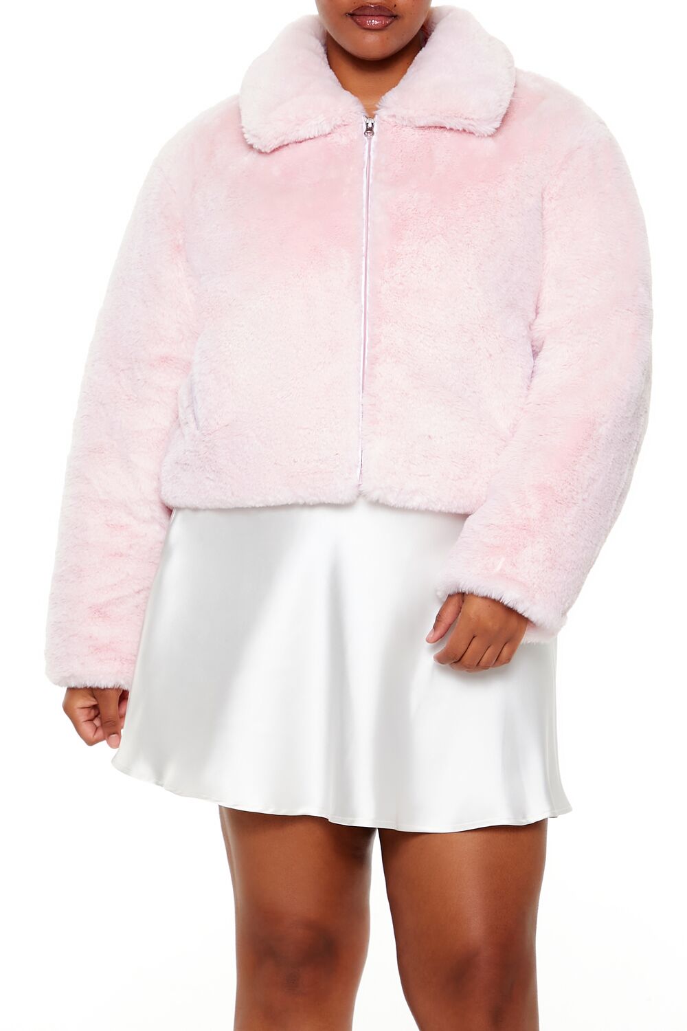 Plus Size Faux Fur Zip-Up Coat | Forever 21 Womens