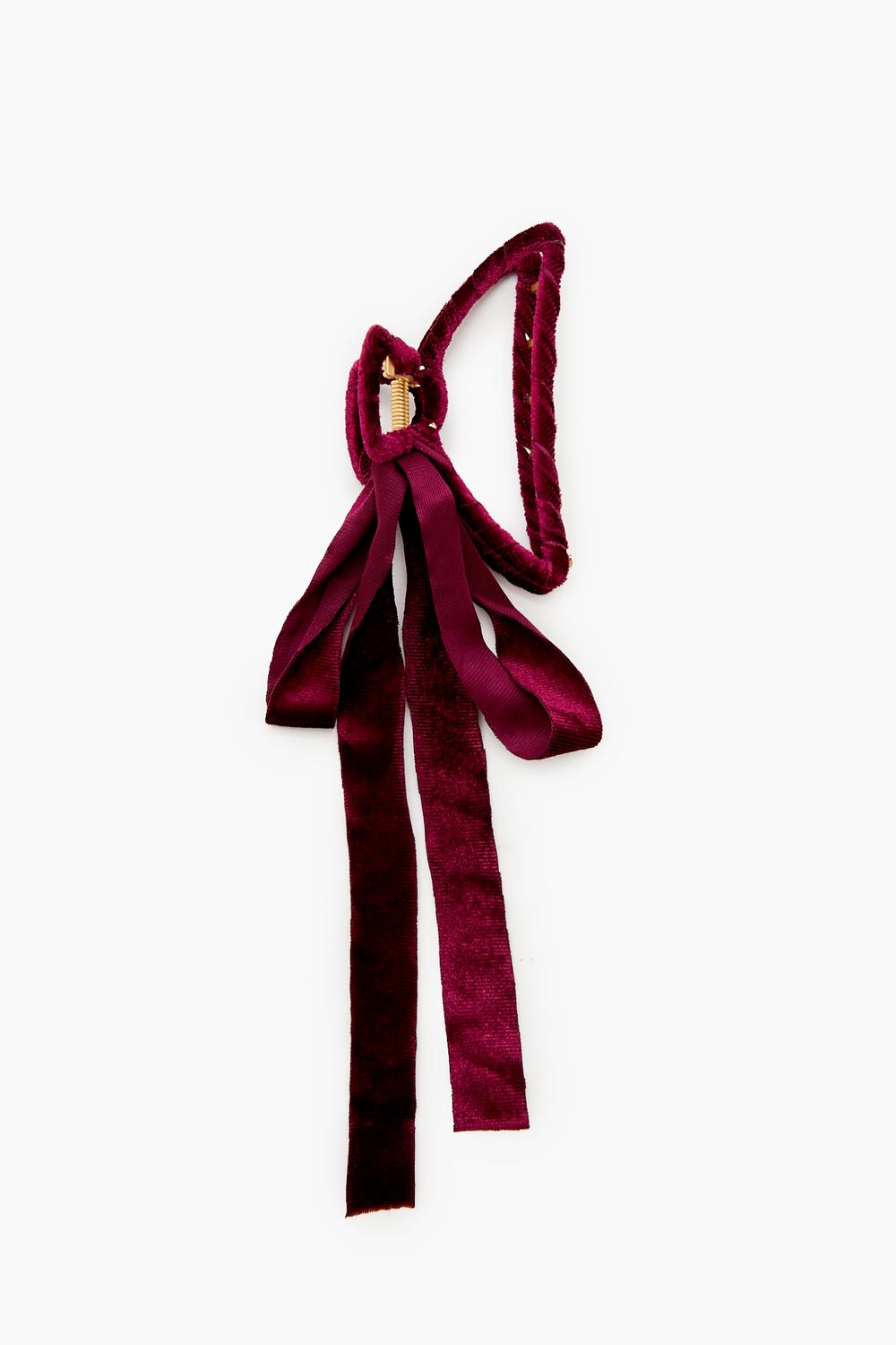 Velvet Bow Claw Hair Clip | Forever 21 Womens